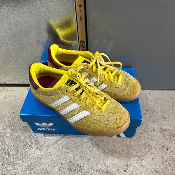 adidas Shoes - Adidas Gazelle Indoor yellow suede Collegiate sneakers US 5 FR 36